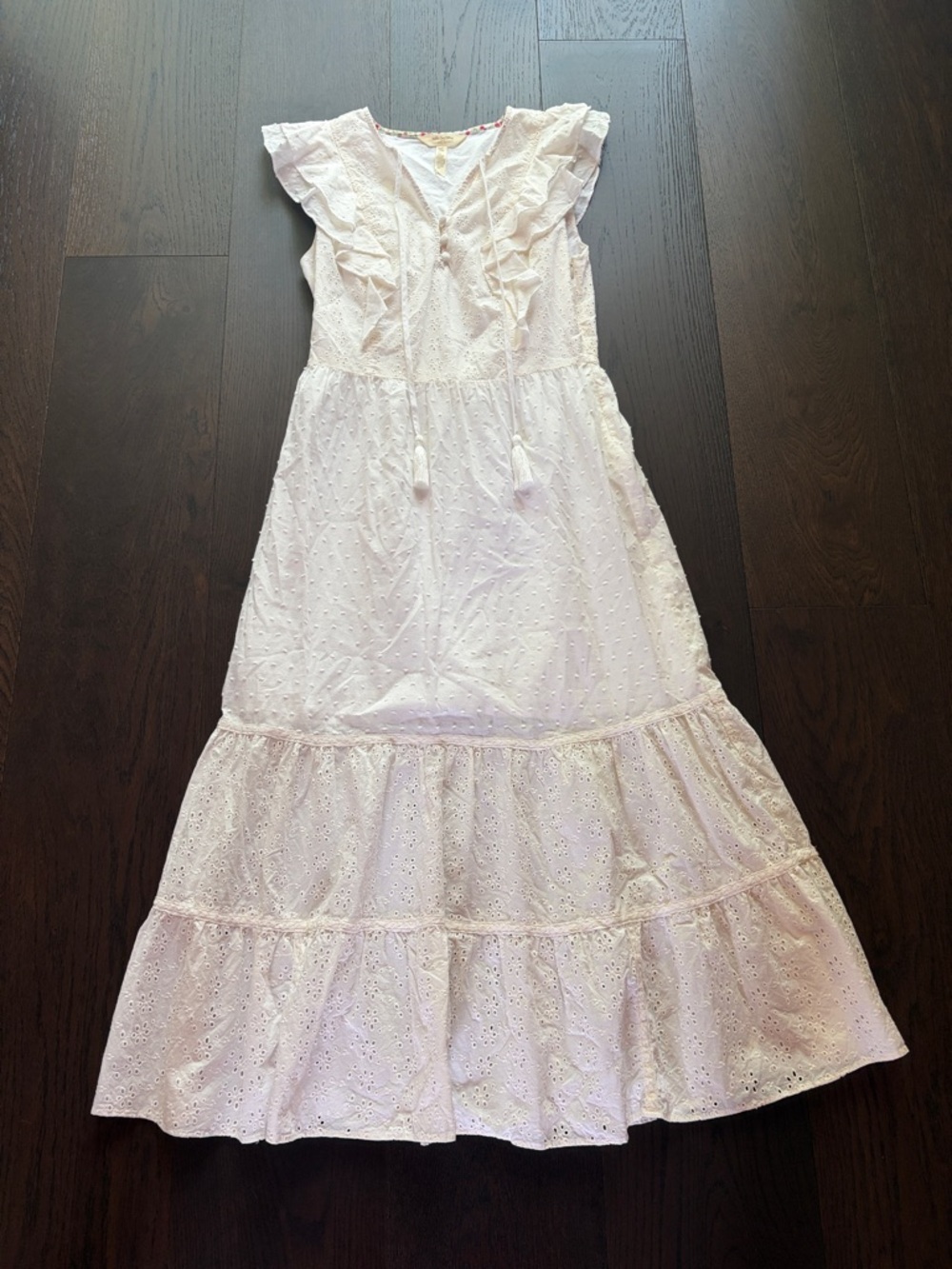 Matilda Jane with Joanna Gaines White Eyelet Midi Dress